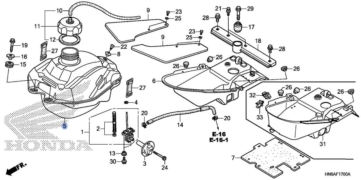 Honda OEM part 17510-HN6-A50