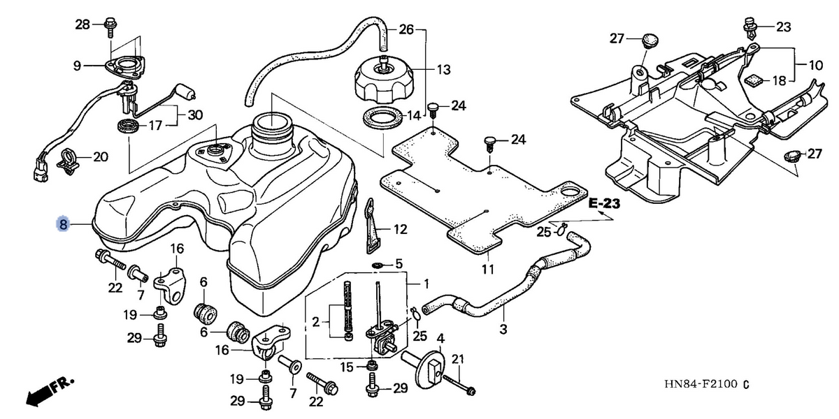 Honda OEM part 17510-HN8-010