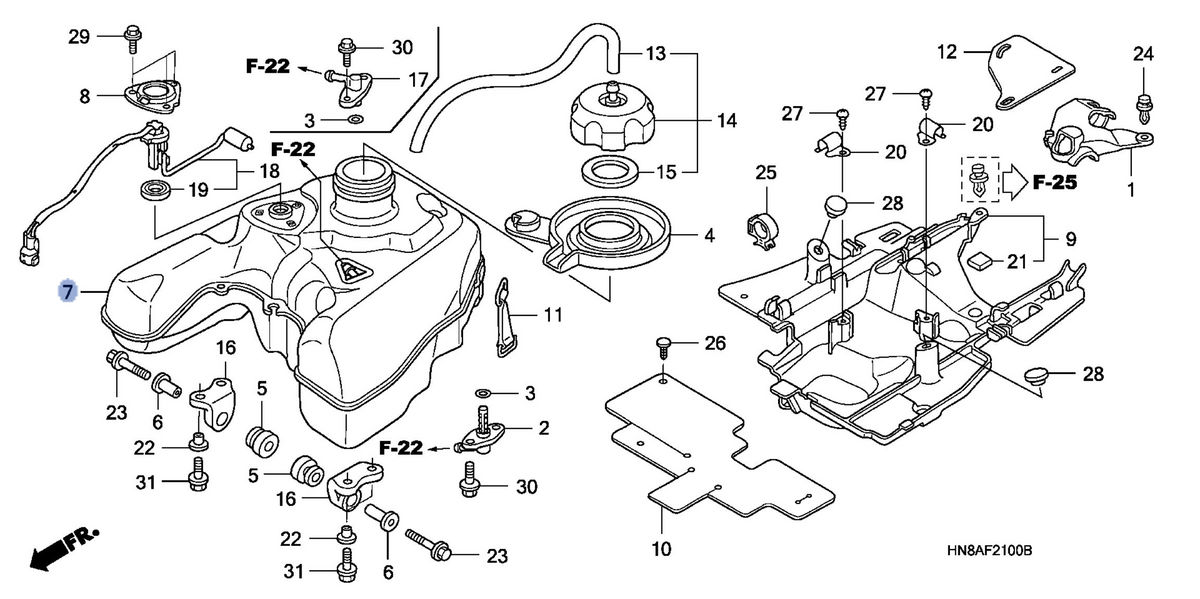 Honda OEM part 17510-HN8-A60