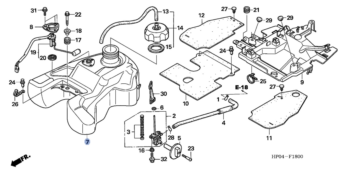 Honda OEM part 17510-HP0-A00