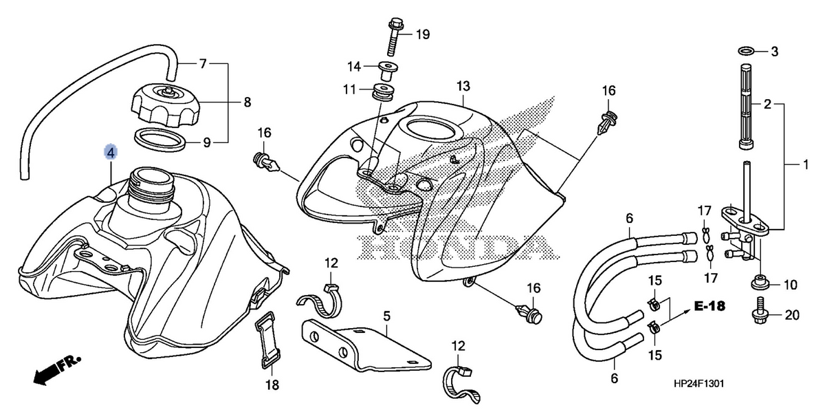 Honda OEM part 17510-HP2-840