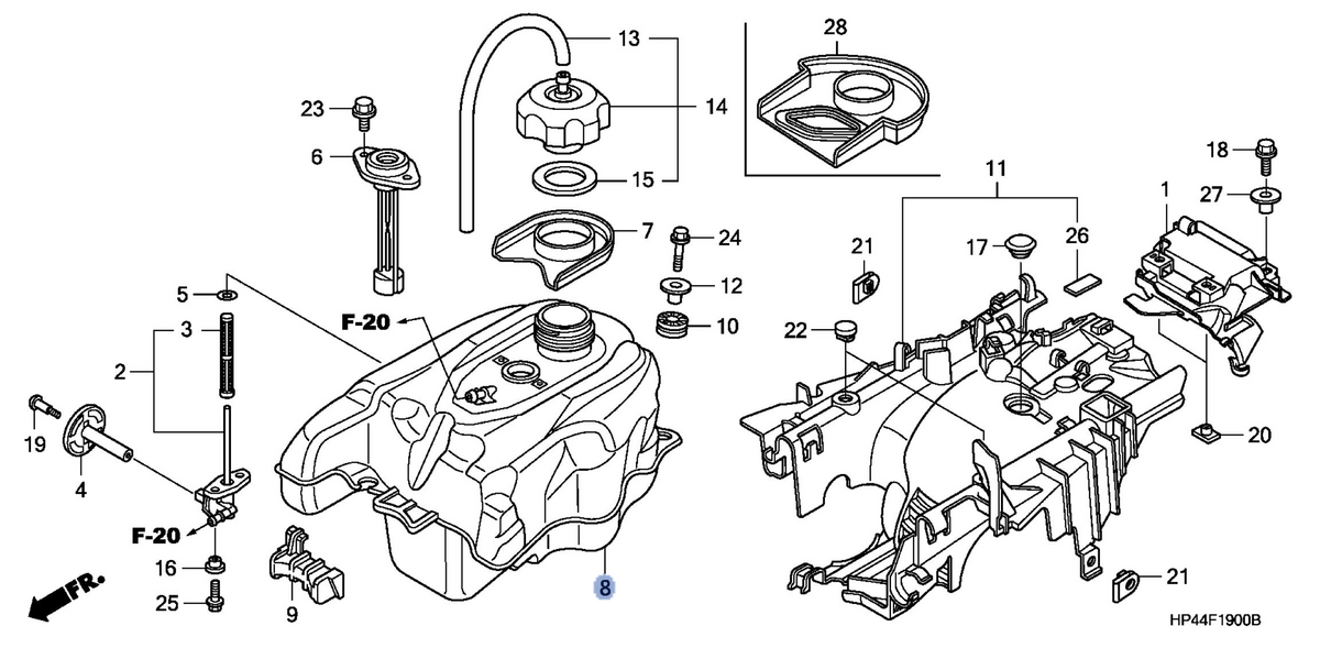 Honda OEM part 17510-HP5-600