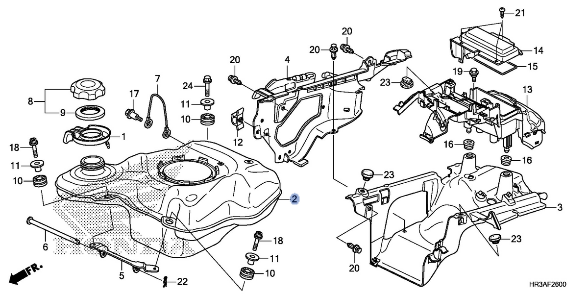 Honda OEM part 17510-HR3-A21