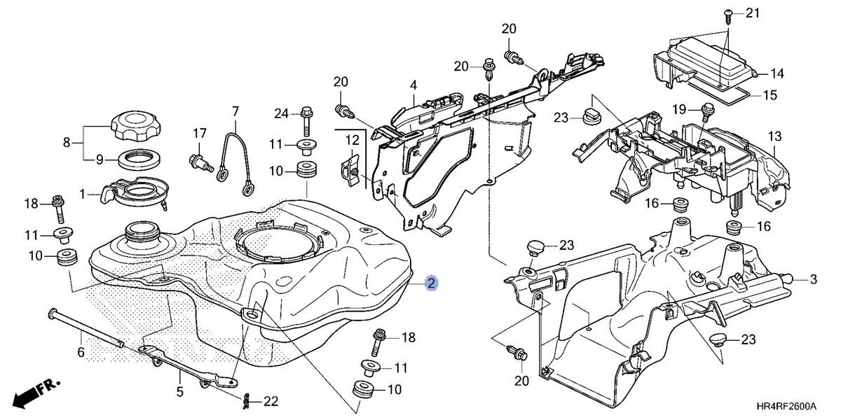 Honda OEM part 17510-HR6-B00