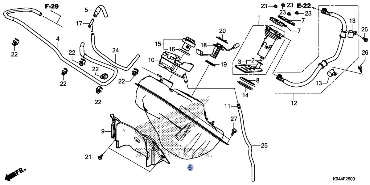 Honda OEM part 17510-K04-930