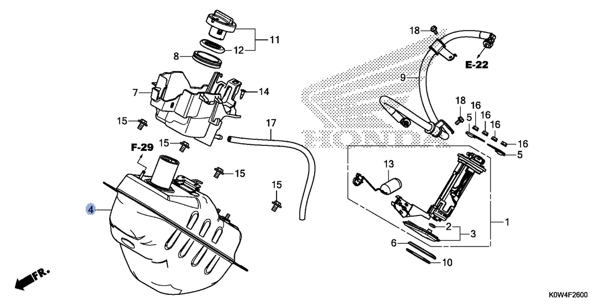 Honda OEM part 17510-K97-T00