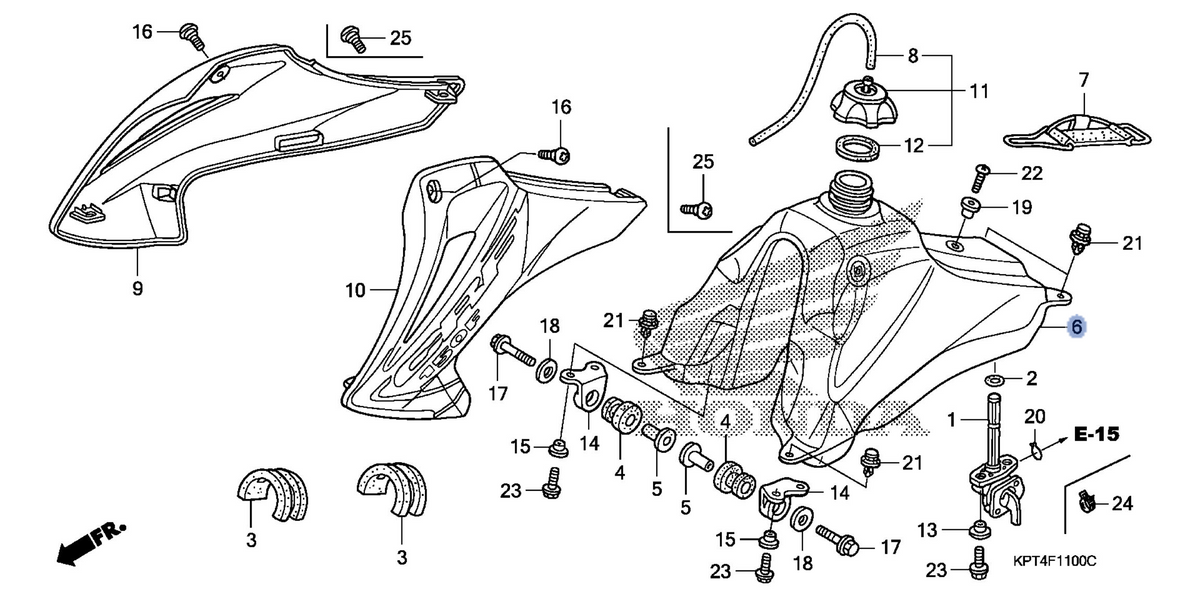 Honda OEM part 17510-KPS-A10