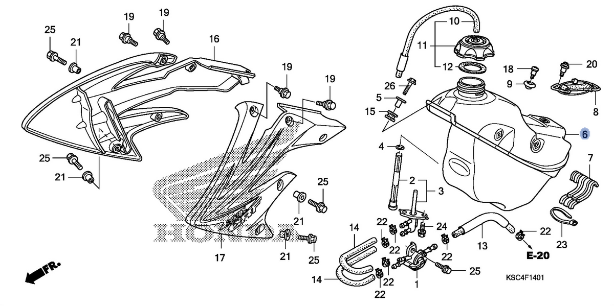 Honda OEM part 17510-KSC-A20