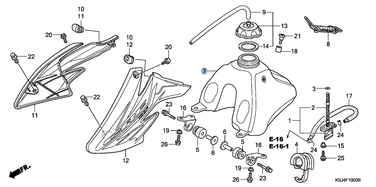 Honda OEM part 17510-KSJ-A20