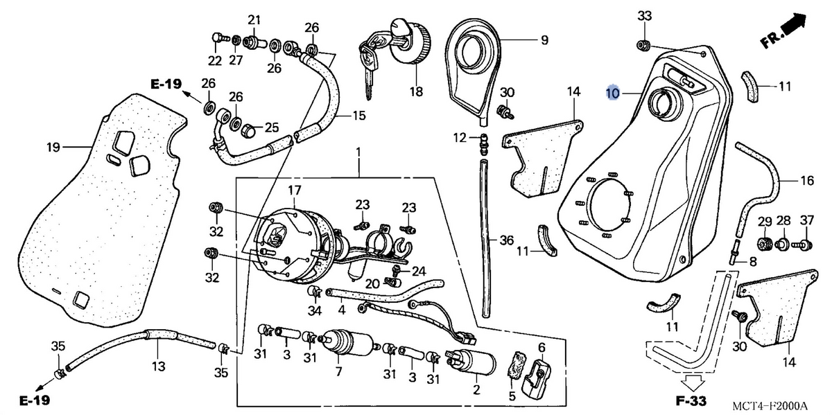 Honda OEM part 17510-MCT-010