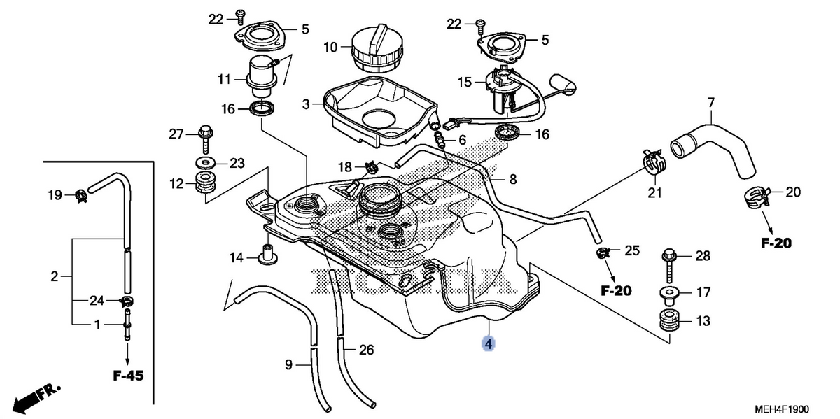 Honda OEM part 17510-MEH-670