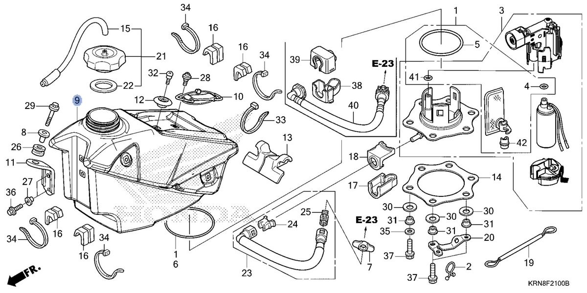 Honda OEM part 17510-MEN-A70