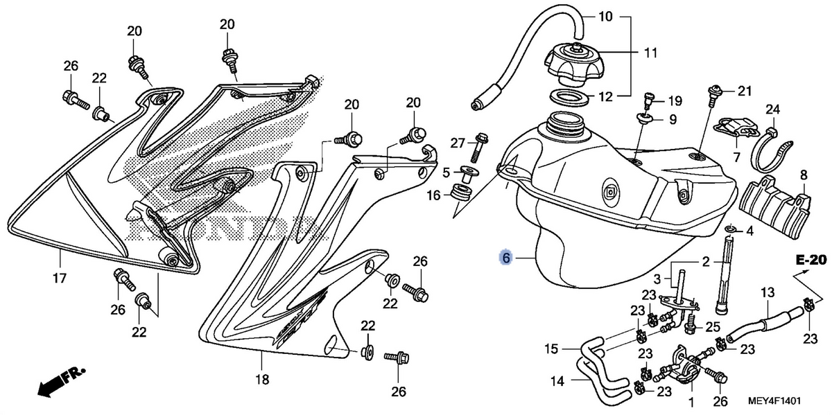 Honda OEM part 17510-MEY-A20