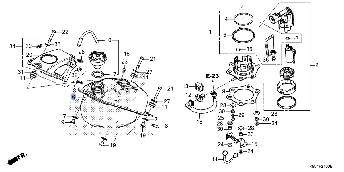 Honda OEM part 17510-MKE-A00