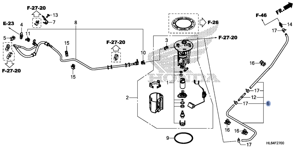 Honda OEM part 17511-HL6-B00