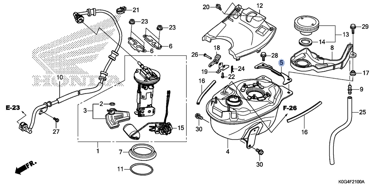 Honda OEM part 17511-K0G-900