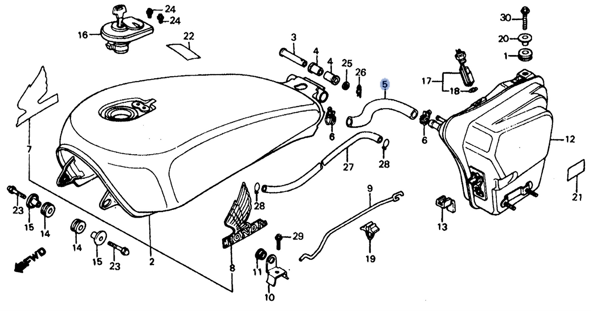 Honda OEM part 17511-MB1-000
