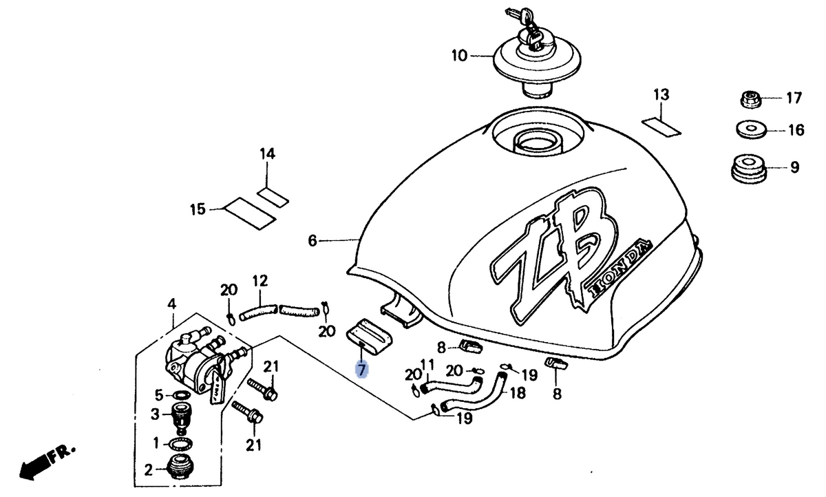 Honda OEM part 17512-GS9-000