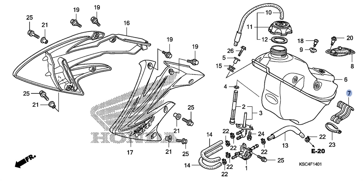 Honda OEM part 17512-KSC-A20