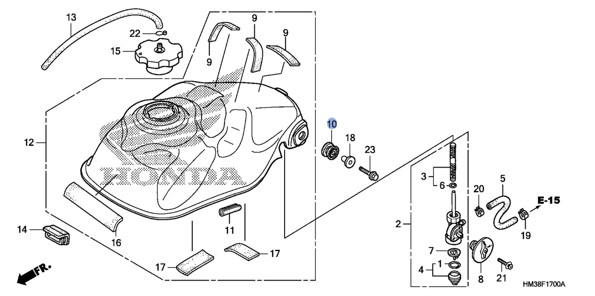 Honda OEM part 17513-HA5-000
