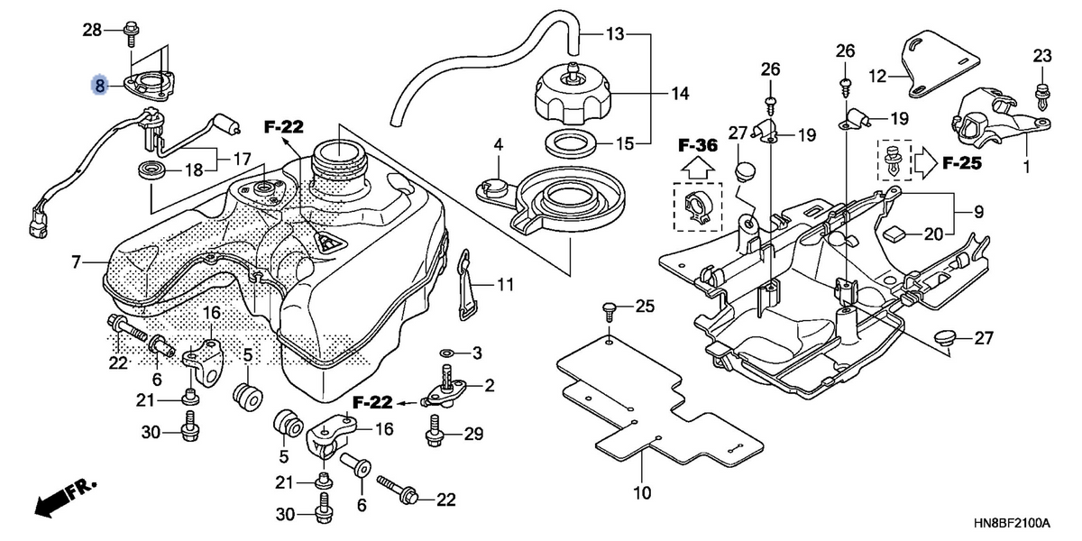 Honda OEM part 17515-GBL-760