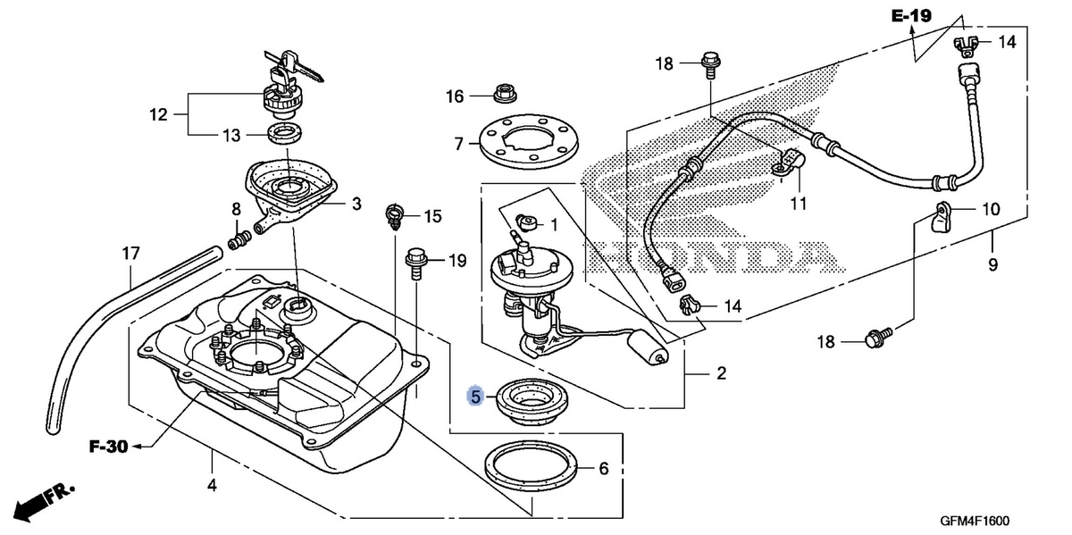 Honda OEM part 17515-GEV-761