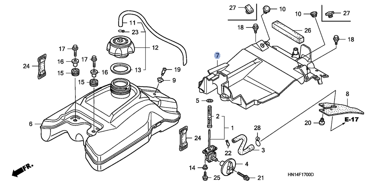 Honda OEM part 17515-HN1-A40