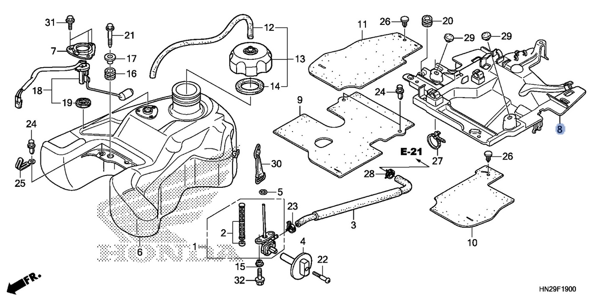 Honda OEM part 17515-HP0-A00