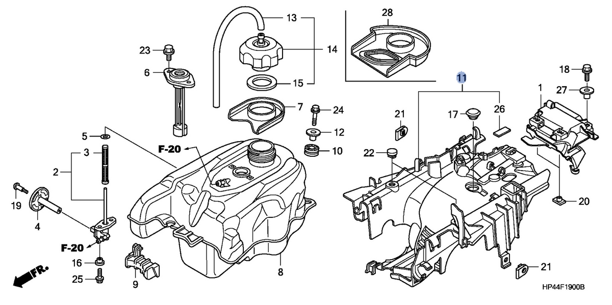 Honda OEM part 17515-HP5-600
