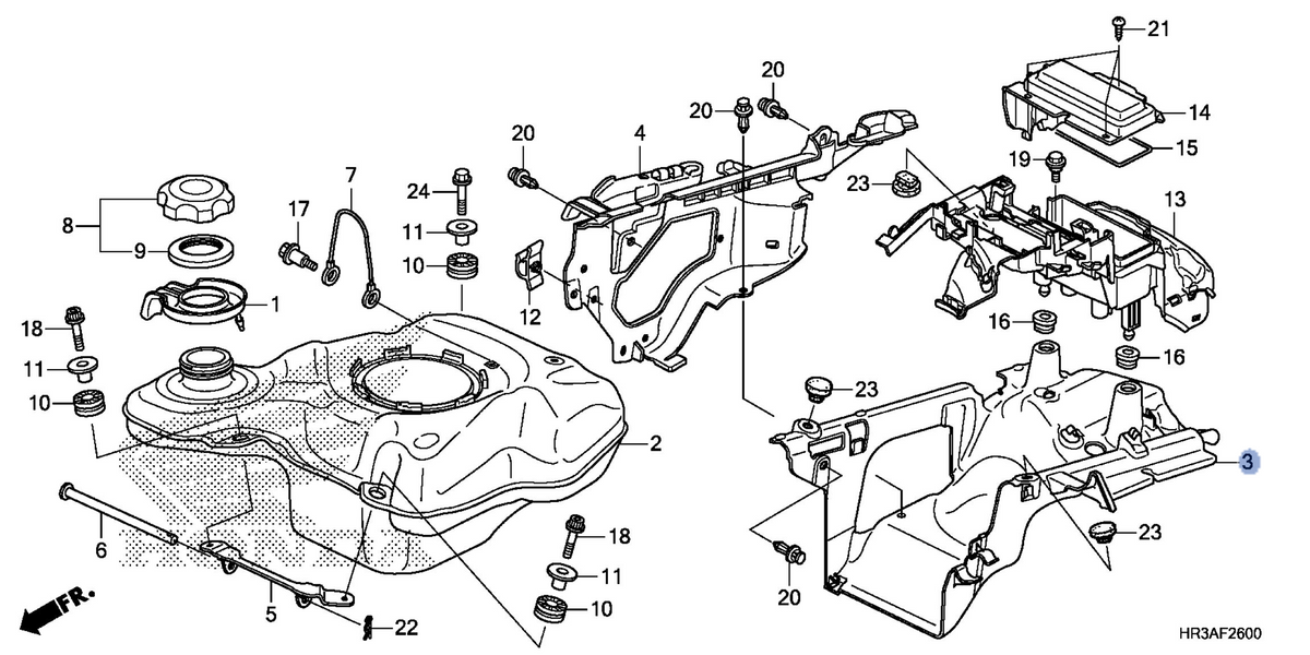 Honda OEM part 17515-HR3-A21