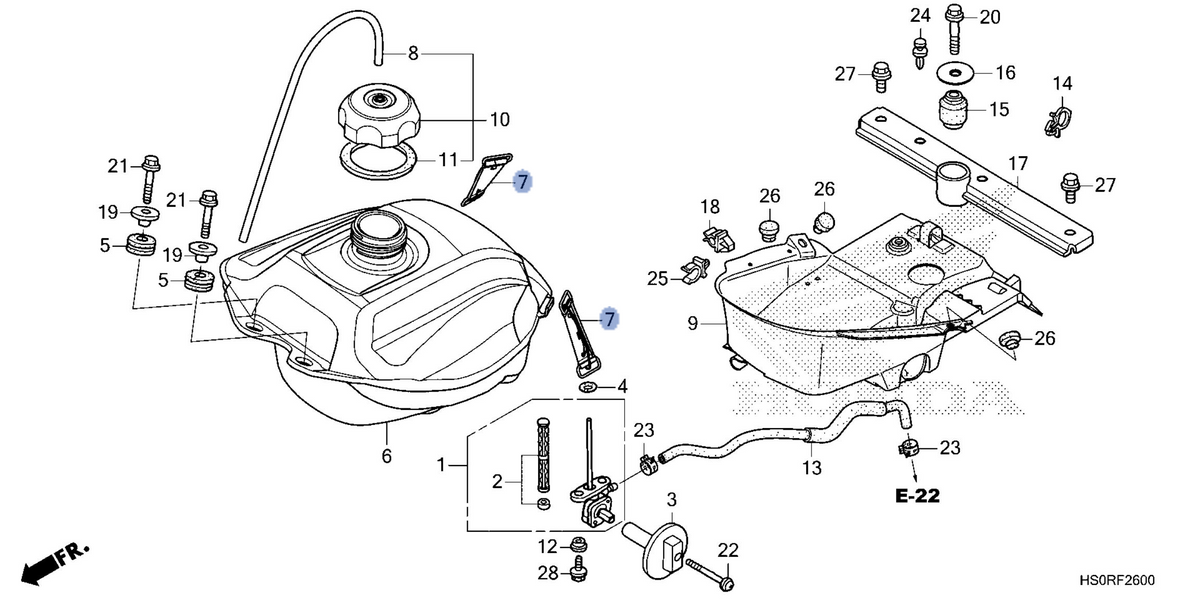 Honda OEM part 17515-HS0-AF0