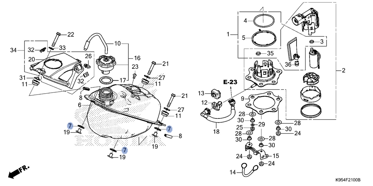 Honda OEM part 17515-MKE-A00