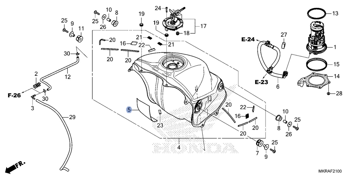 Honda OEM part 17515-MKR-D10