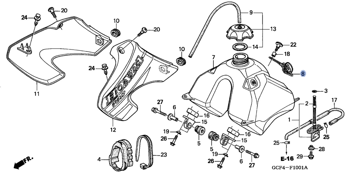 Honda OEM part 17516-GCF-930