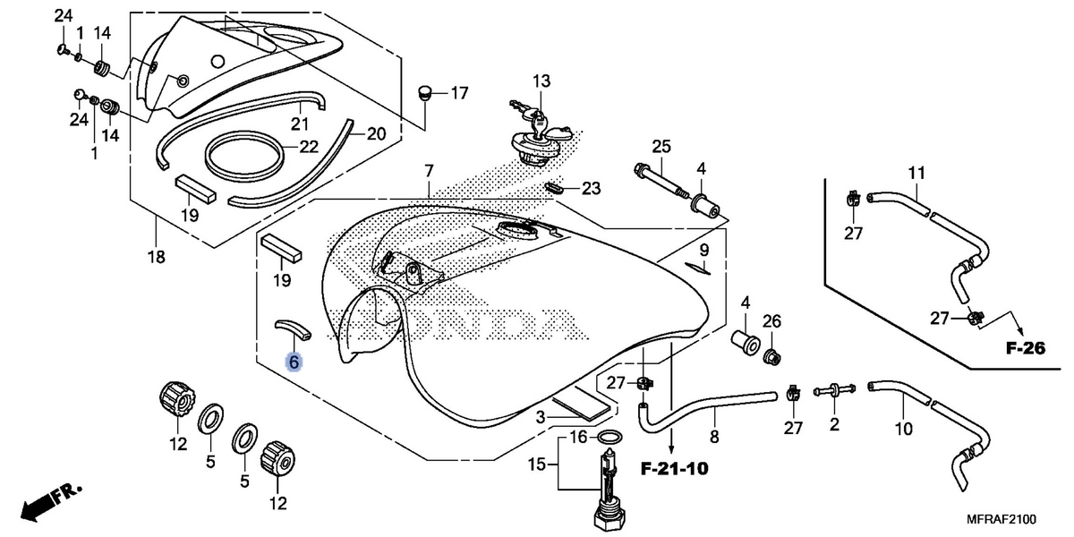 Honda OEM part 17516-HC4-000