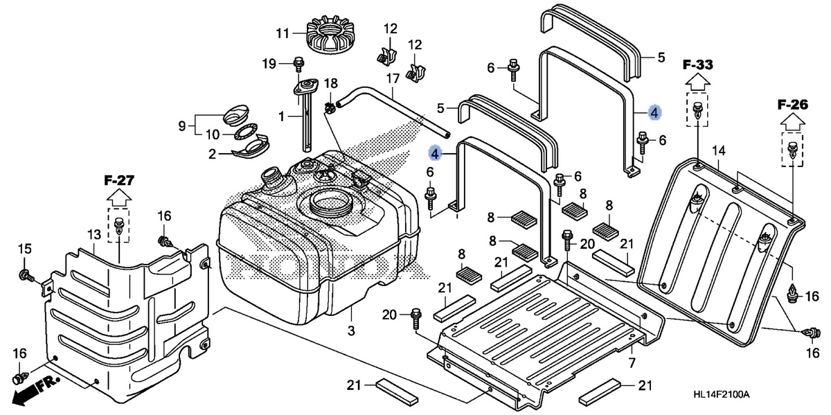 Honda OEM part 17516-HL1-A00