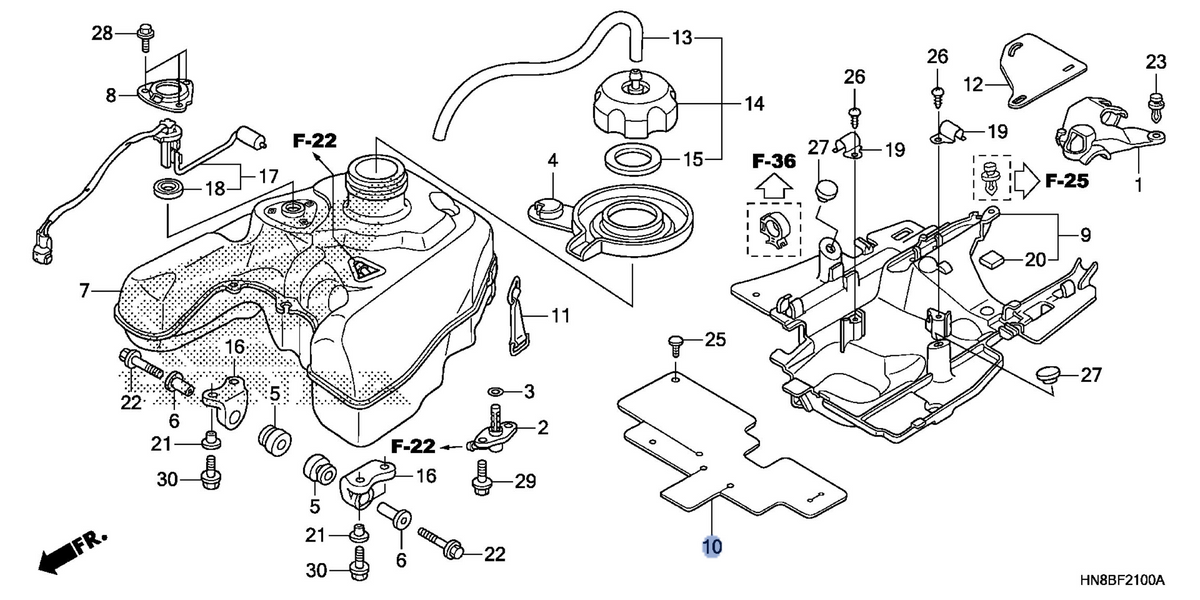 Honda OEM part 17516-HN8-A60