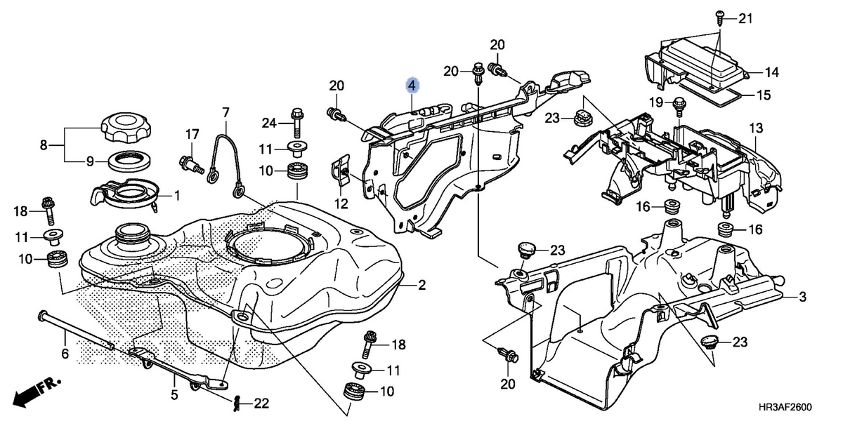 Honda OEM part 17516-HR3-A21