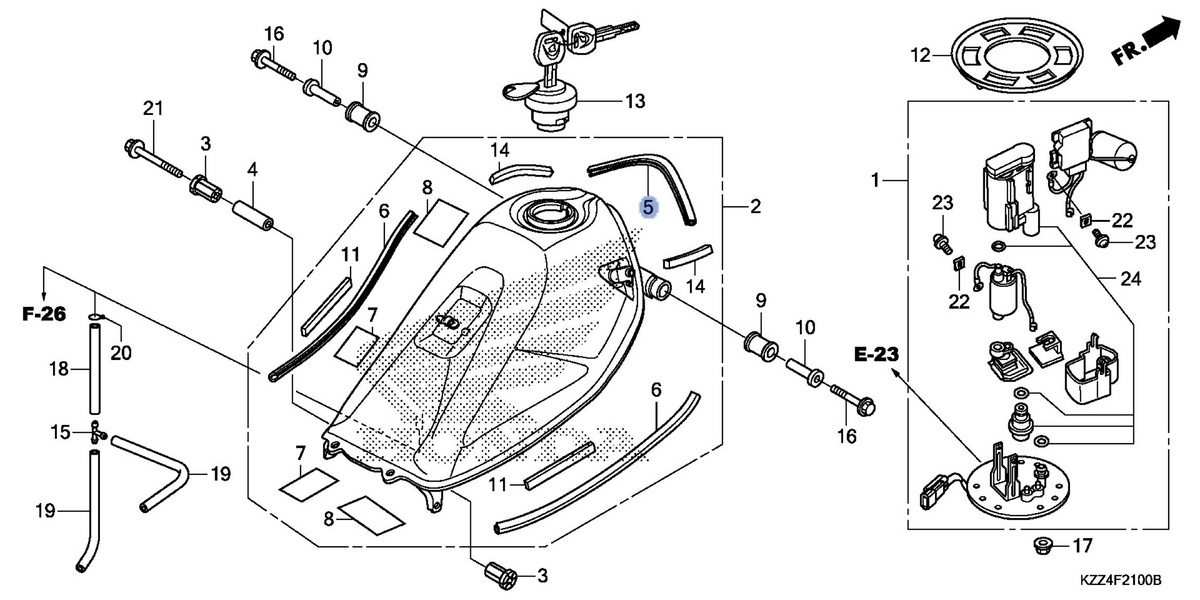 Honda OEM part 17516-KZZ-900