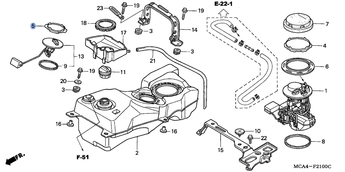 Honda OEM part 17516-MCA-003