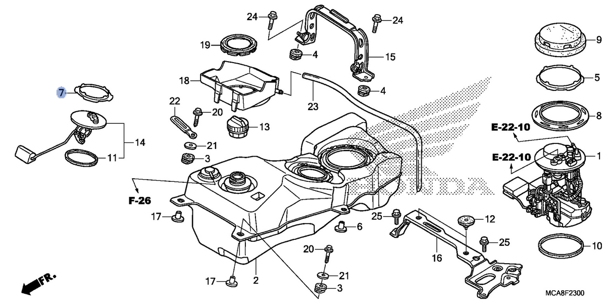 Honda OEM part 17516-MCA-S41