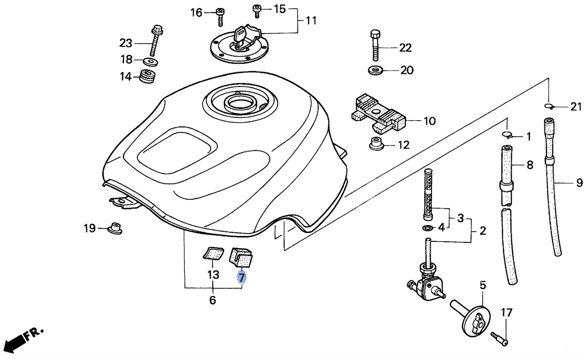 Honda OEM part 17516-MJ6-000