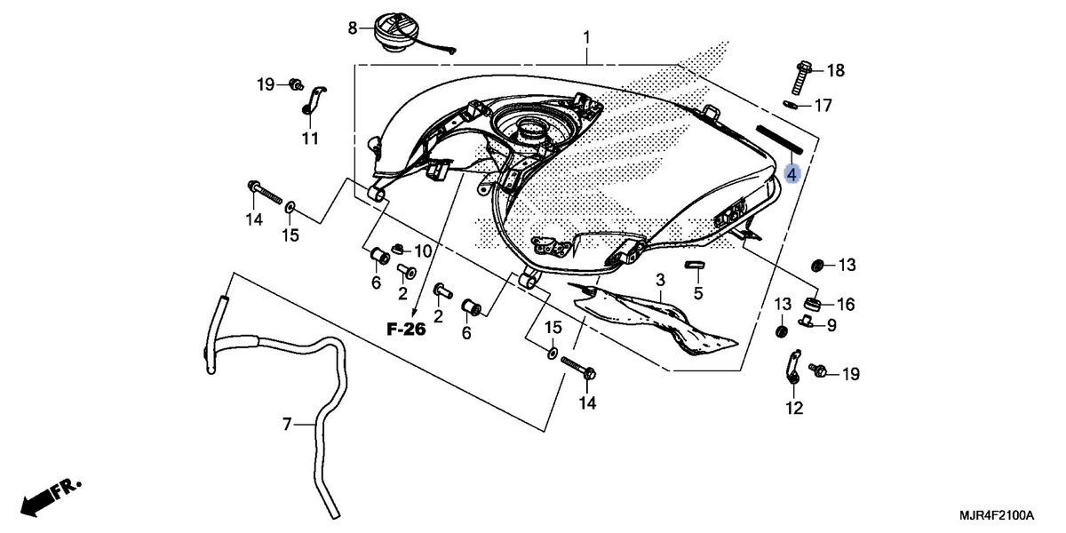 Honda OEM part 17516-MK7-000