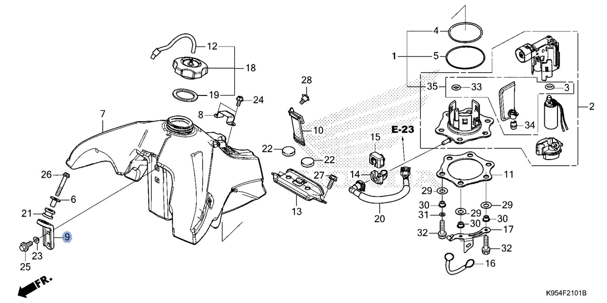 Honda OEM part 17516-MKE-A10