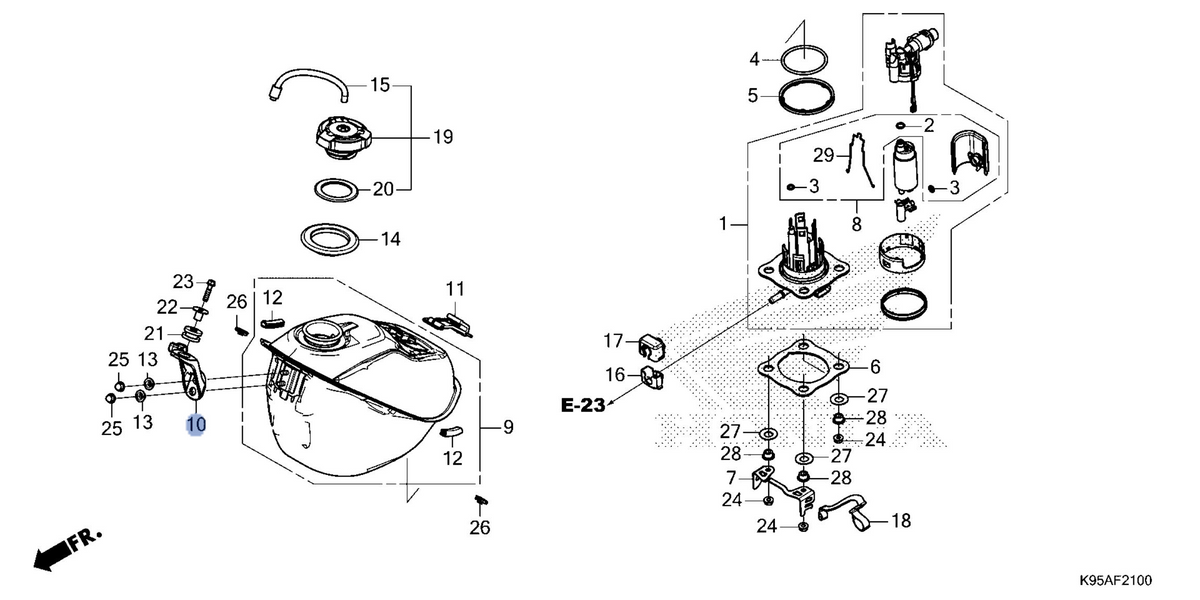 Honda OEM part 17516-MKE-AF0