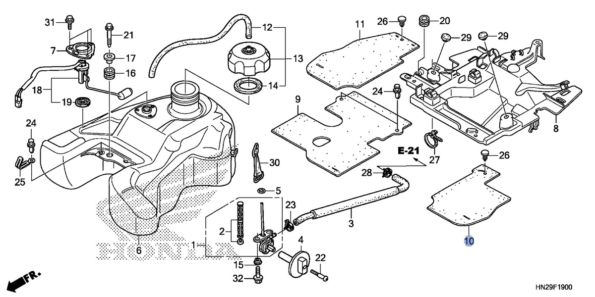 Honda OEM part 17517-HN2-A20