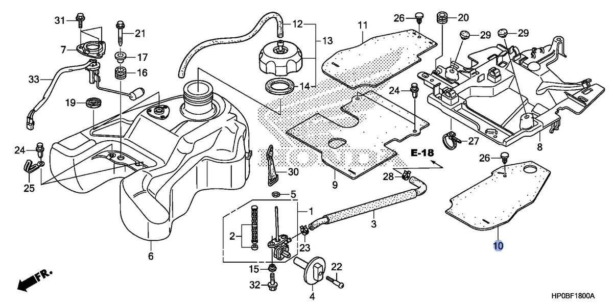 Honda OEM part 17517-HP0-A00