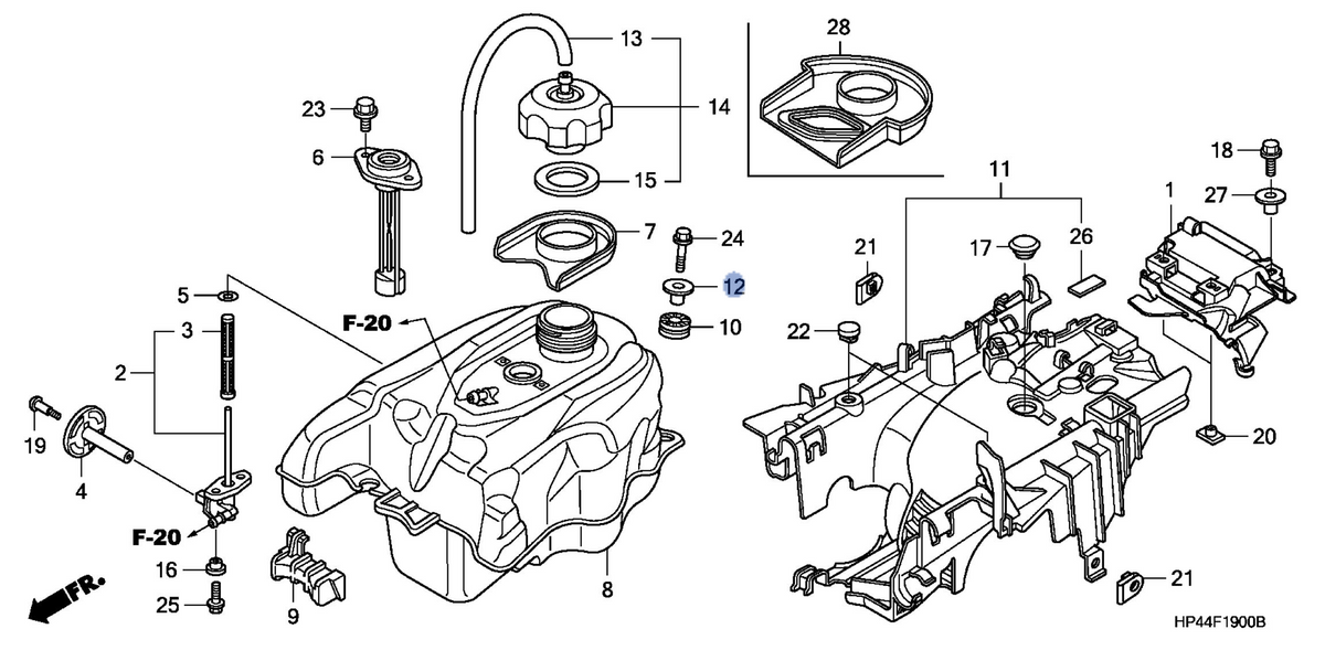 Honda OEM part 17517-HP5-600