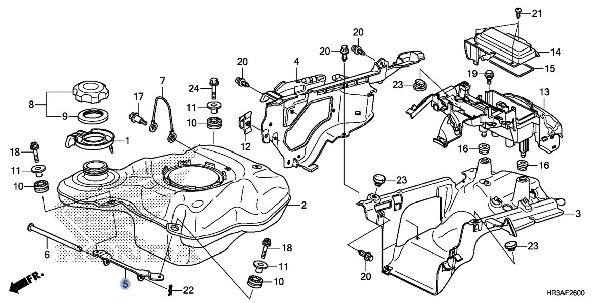 Honda OEM part 17517-HR3-A20