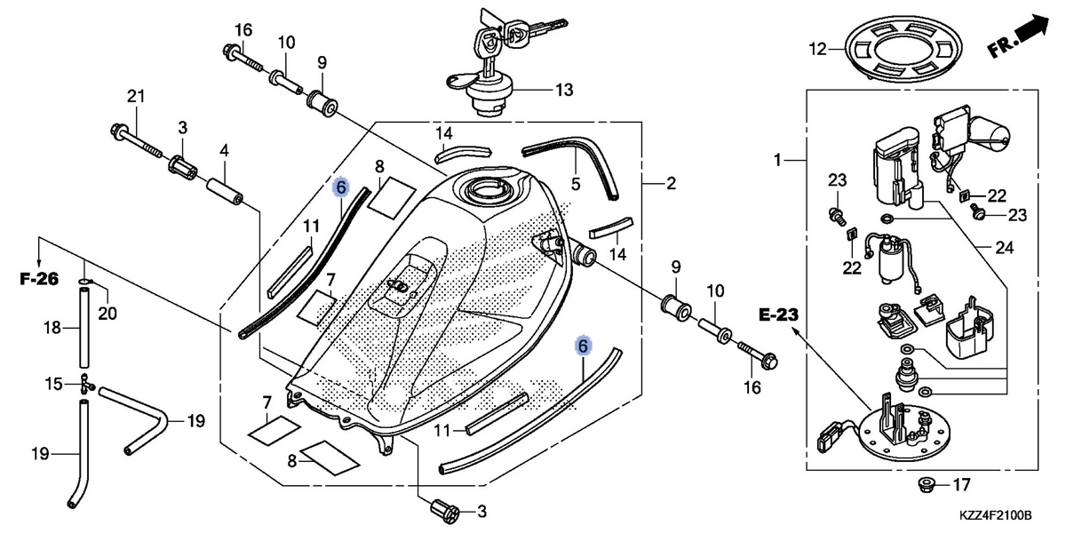 Honda OEM part 17517-KZZ-900